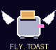 A flying toaster