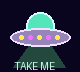 A UFO looking for intelligent life